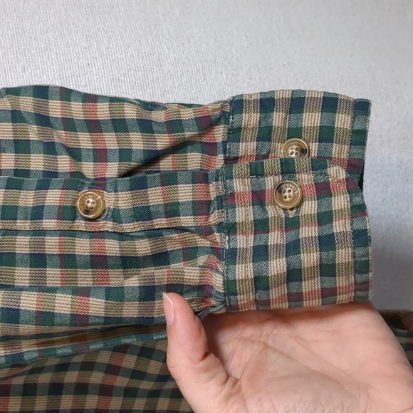 Orvis Men's Long Sleeve Button Down Plaid Shirt Size Medium EUC - Picture 4 of 9